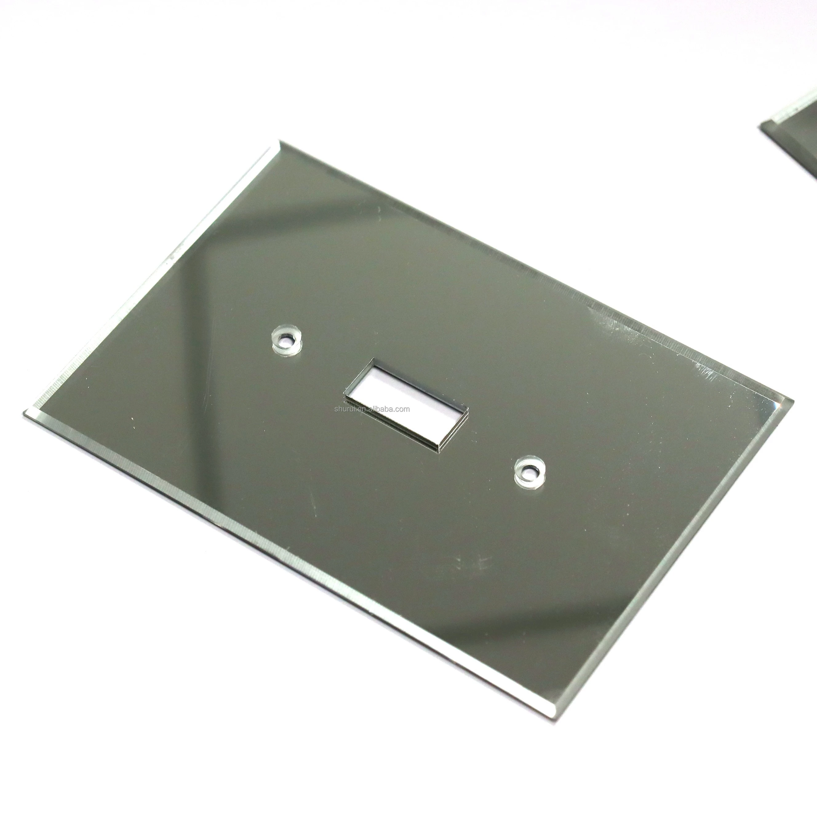 FHC Clear Single Toggle Switch Acrylic Mirror Plates