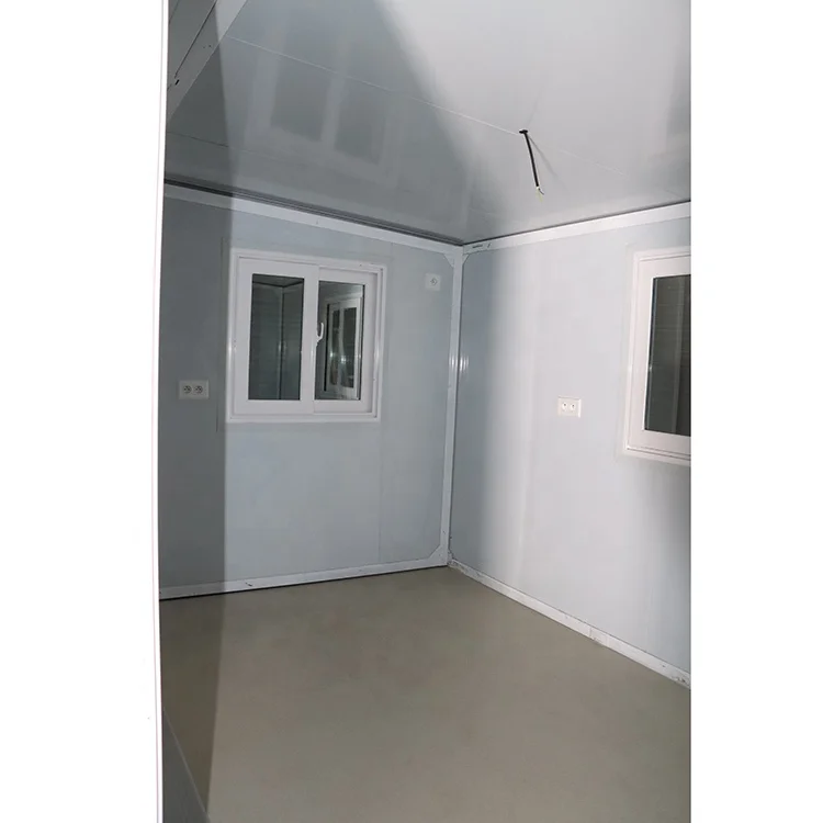 Collapsible modern prefab foldable container kitchen restaurant house with garage modular mobile house store