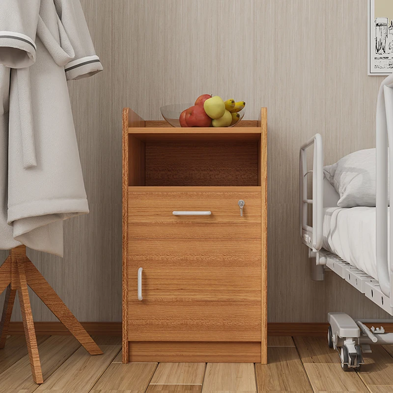 SKS051 Healthward Semi-enclosed Wooden Medical Homecare Bed Bedside Cabinet Manufacturers