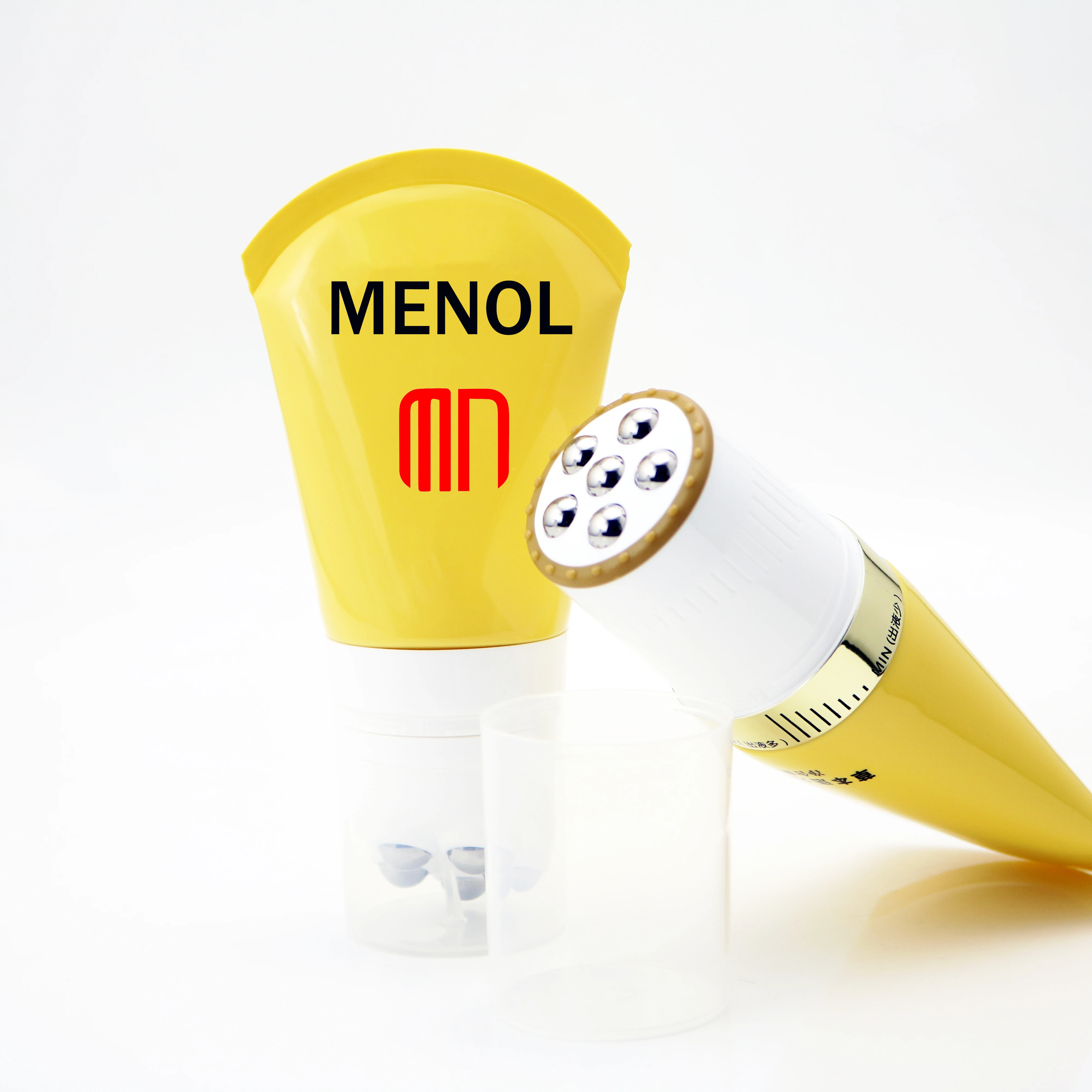 Massage 200ml lotion tubes with 5 roller applicator for body slimming cream shower gel massage tube