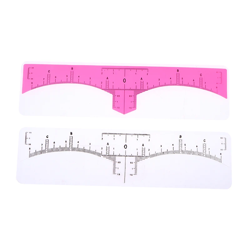 2023 New Arrival Eye Brow Stencil Eyebrow Line Adhesive Microblading Guide Permanent Makeup Tool ReusableSilicone Eyebrow Ruler