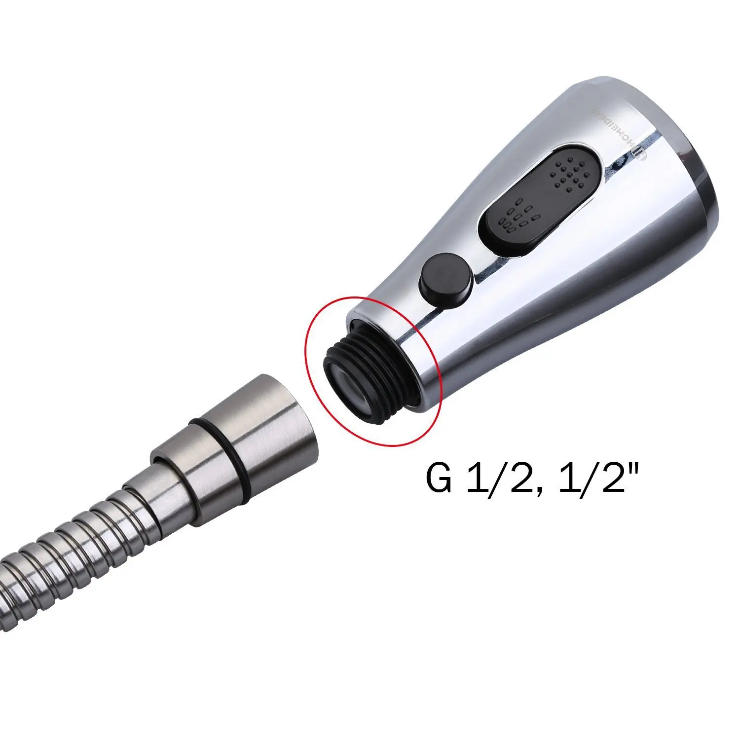 Kitchen Bathroom Faucet Pull Out Shower Head Water Faucets Spray Replacement Head Sprinkler Filter