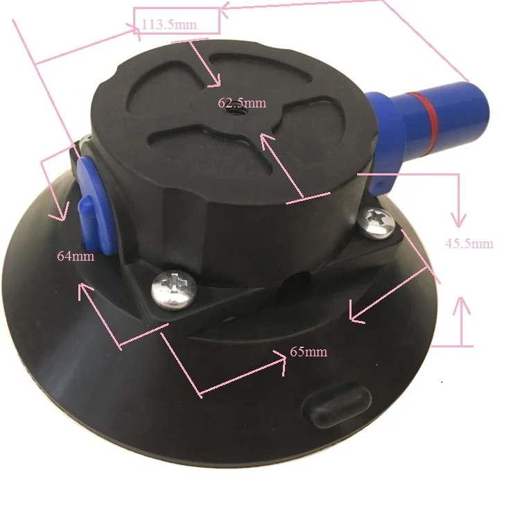 4.5inch 1/4-20 thread rubber sucker glass suction holder suction cup product