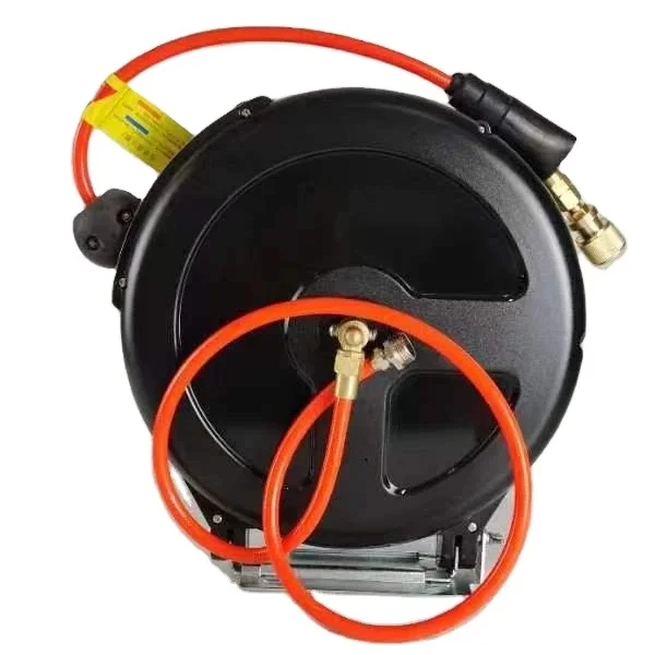 SFD2 1/2 Inch Plastic Irrigator Automatic Wall Mounted Garden Water Hose Holder Retractable Hose Reel