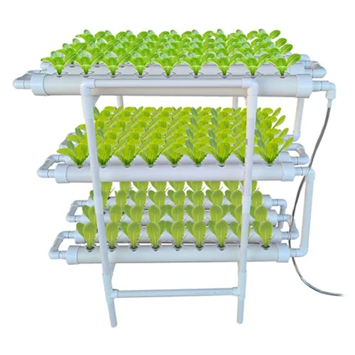 Small Indoor Mini Hydroponic Garden Growing Kit System Standard Type 3 Layers 108 Holes Home Hydroponic System PVC WPC Material