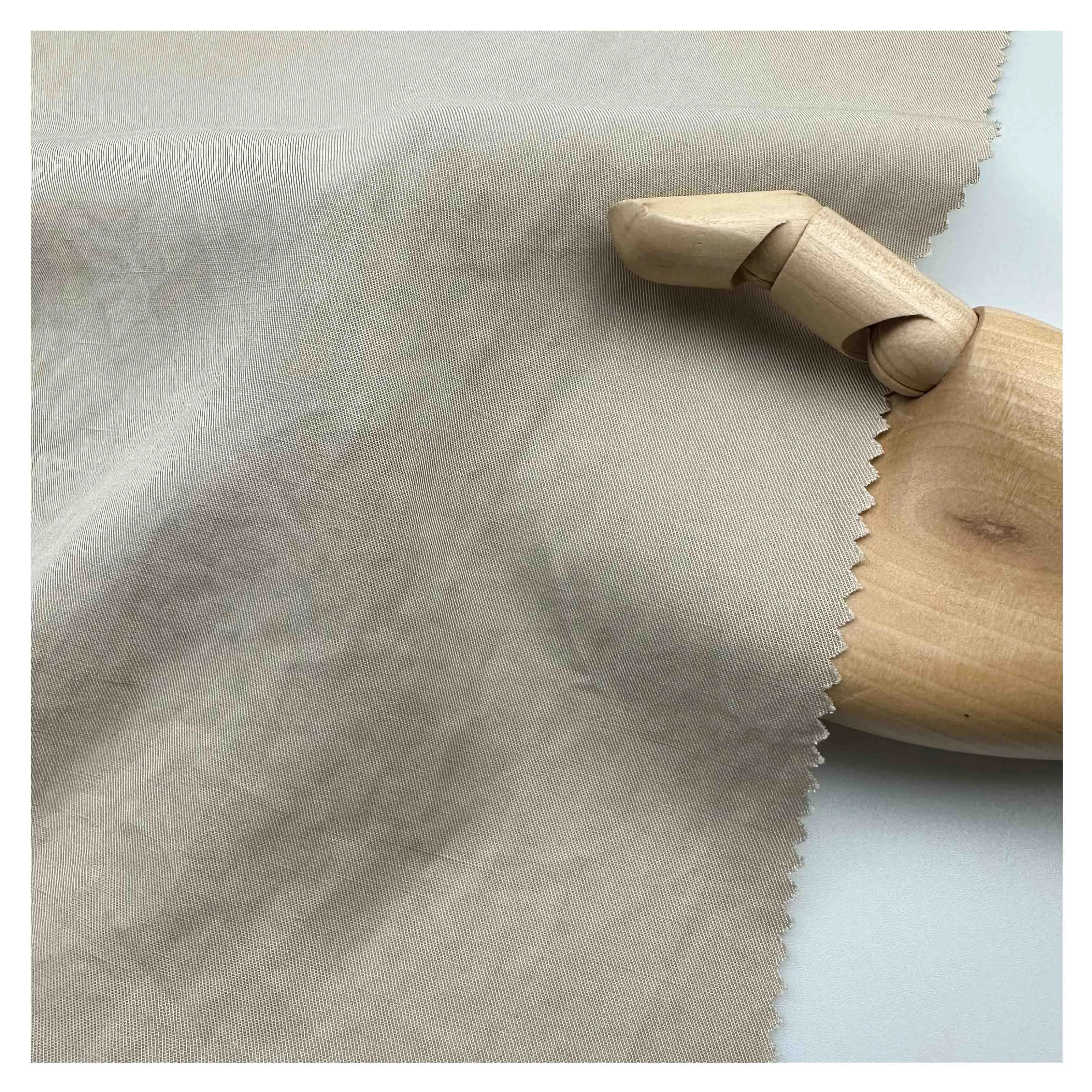 Модная конопляная льняная ткань однотонная окрашенная для женского платья