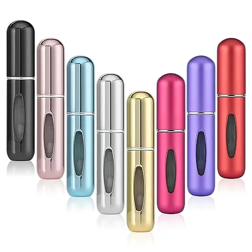 OEM/ODM Luxury 5ml Aluminum Perfume Atomizer Reusable Travel Mini Portable Size Refillable Bottle with Spray