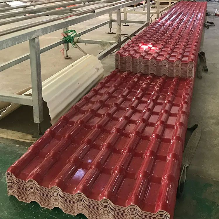 
New roof materials laminated plastic ASA pvc roof panels for outdoor 