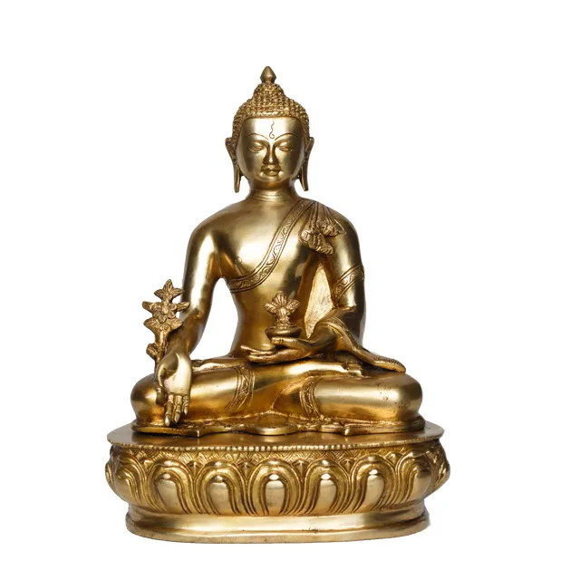 Buddha Brass Statue for Decoration of Room/ Office/ Garden Environment and religious Brass Statue Made in Nepal