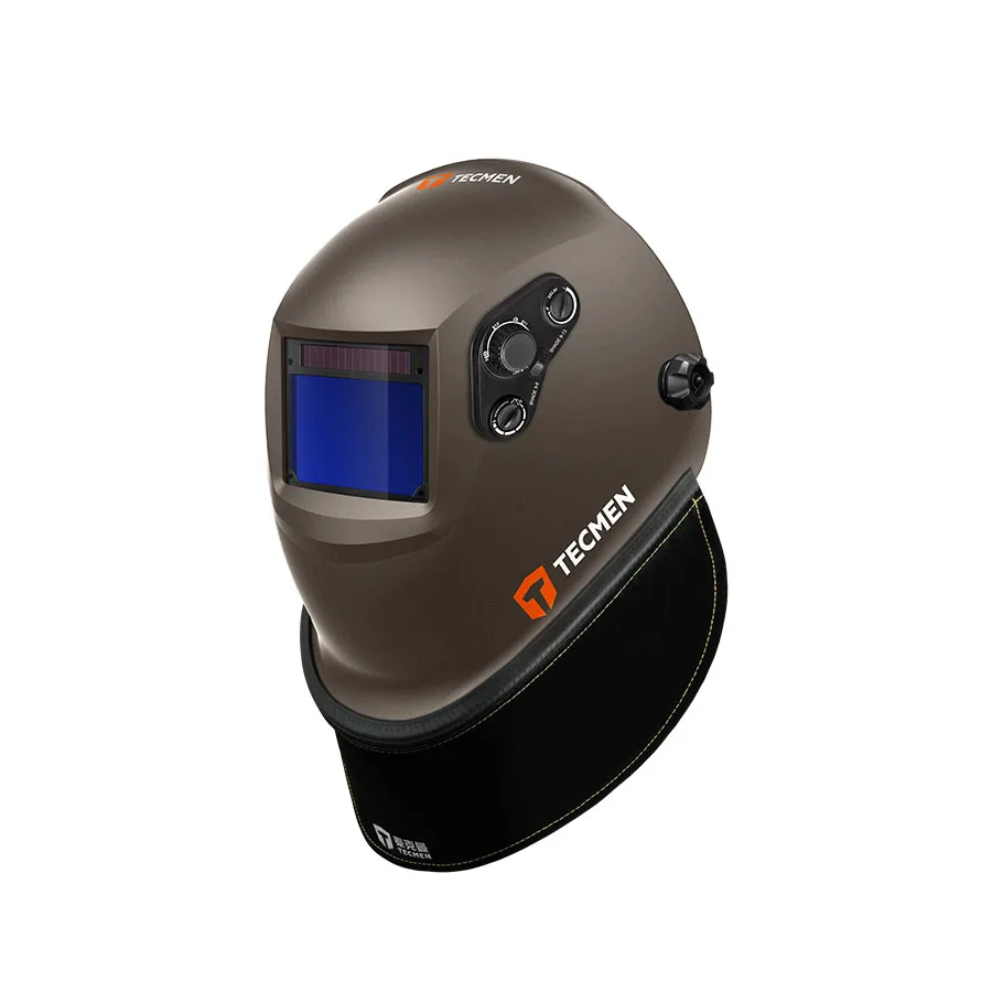 TECMEN leather neck protector welding accessories helmet sleeve neck protection