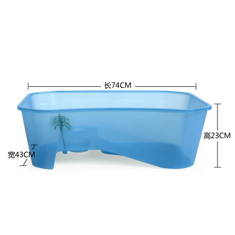 NOMOY PET wholesale hot sale extra large PP plastic open turtle tank box aquarium NX-11 XL