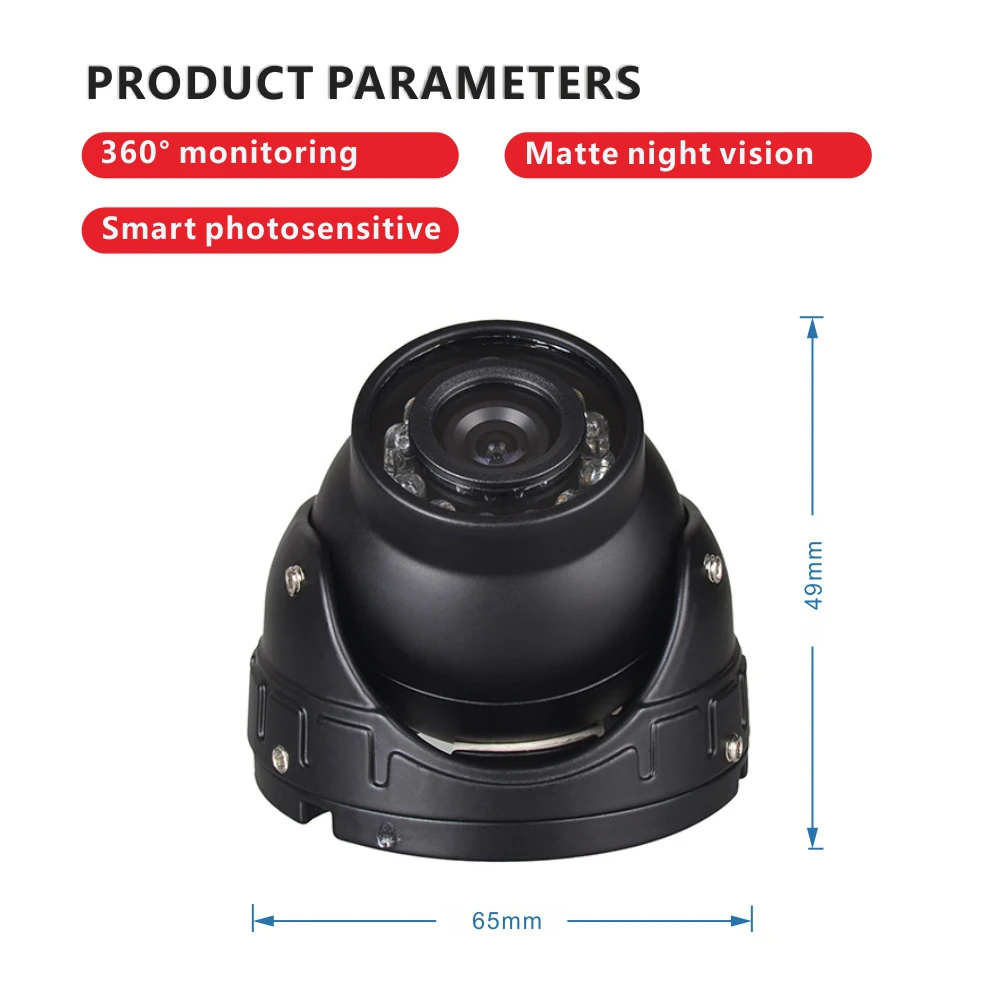 Bus Wide Angle Lens car infrared camera Taxi backup rearview digital cameras for Van Trailer CCTV Security Camera