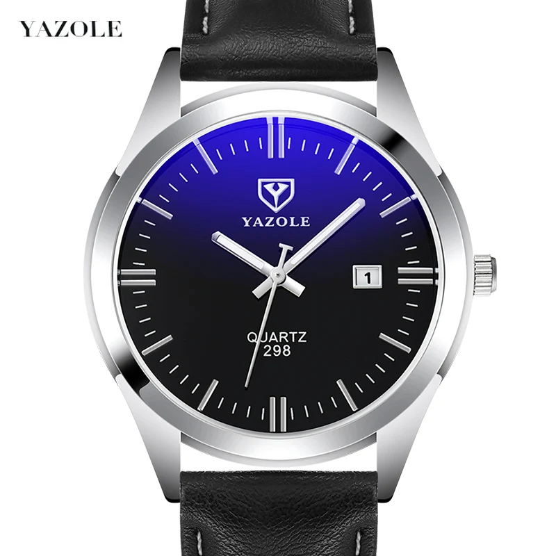 YAZOLE D 298 New Arrival Quartz Men Watch 2020 Branded Quality Men Business Watches Calendar Male Wristwatch Waterproof Reloj