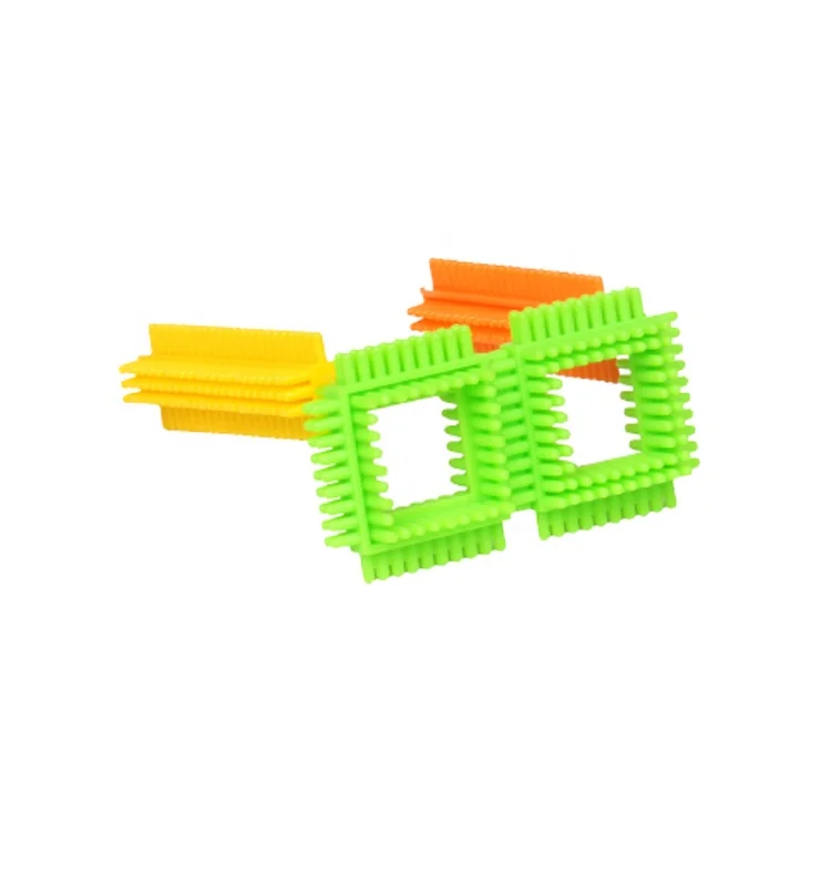 Excellent  legoed diy soft rubber assemble building block toy diy assembly toys building block