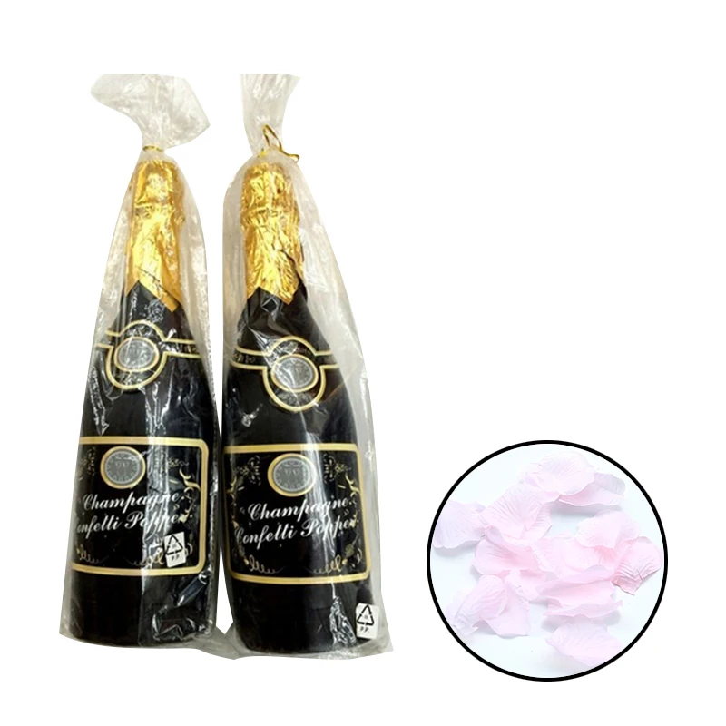 Newest Party Confetti Shooter Champagne Bottle Confetti Popper for Birthday Graduation Wedding Christmas New Year Eve