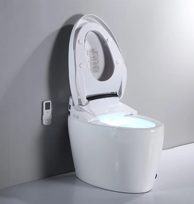 Wholesale low price 110V/220V bathroom one piece electronic bidet automatic auto flush toilet bowl wc intelligent smart toilet