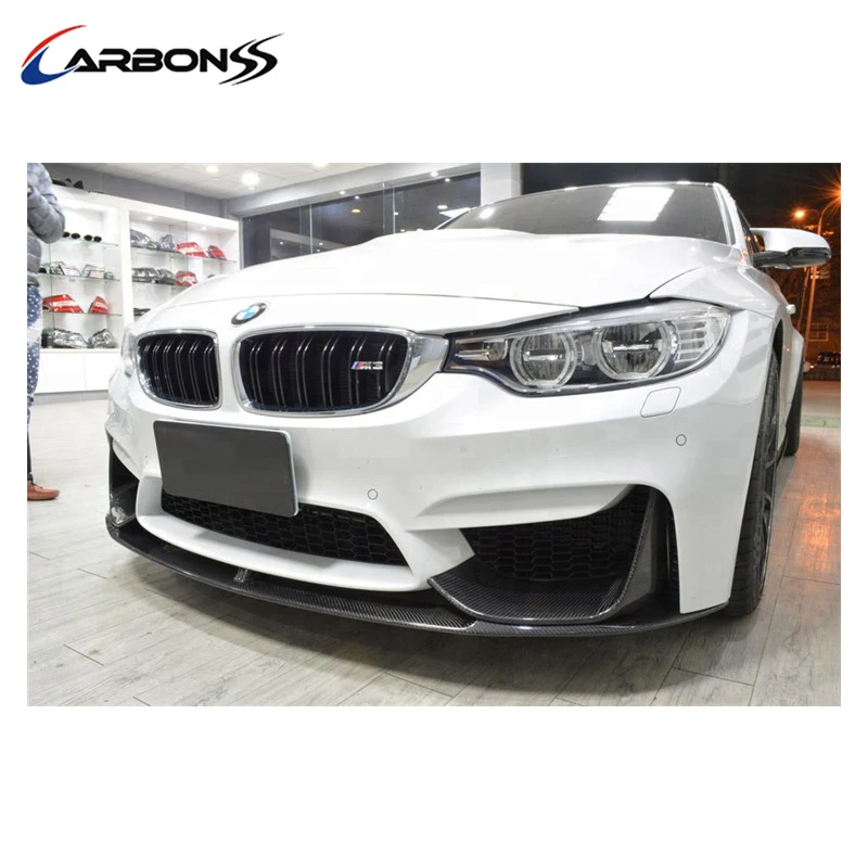 Factory Price M-Per P Style Carbon Fiber Front bumper Lip Spoiler For Bmw M3 F80 M4 F82