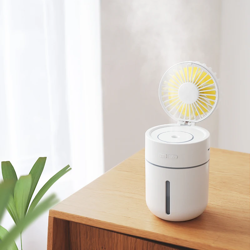 2000 mAh air cool mist humidifier fan portable mini cooling water spray fan for office