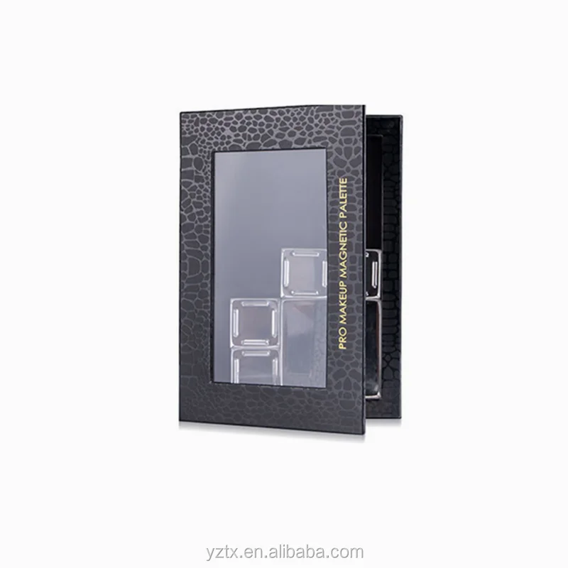 Improved Formula Makeup Cosmetic Empty Custom Eyeshadow Palette Pack Private Label Clear Box Packaging