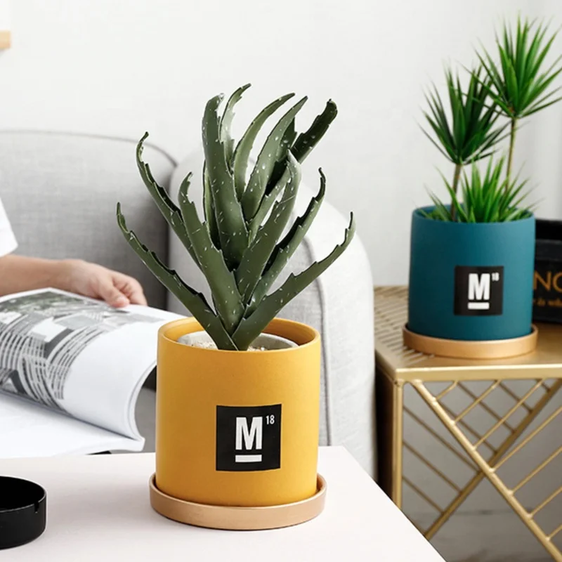 
Colorful Ceramic Mini Flower Seedling Nursery Pot Garden Plant Pot Home Decoration 