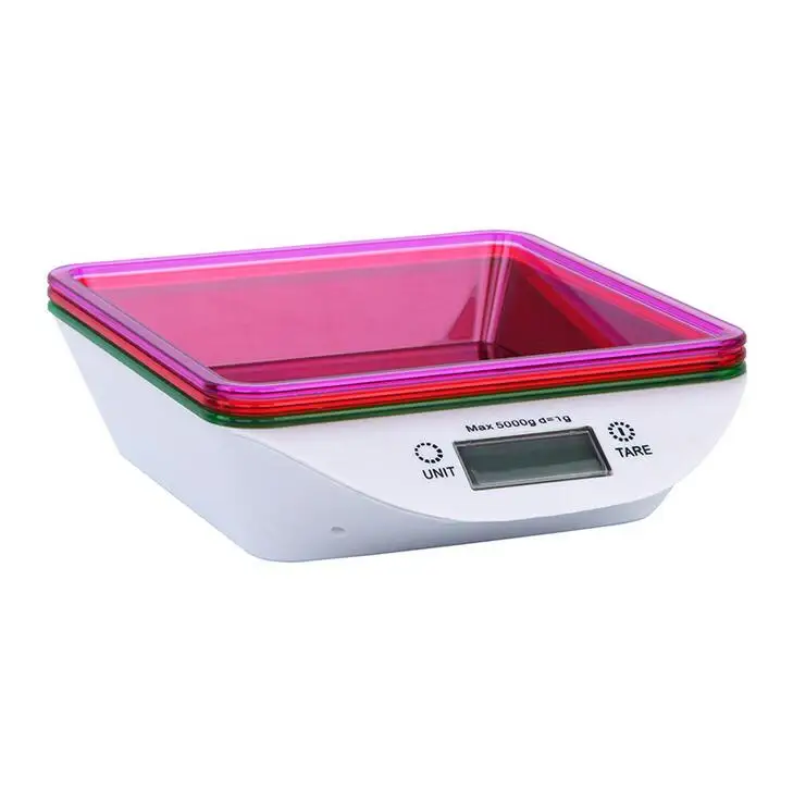 ABS Plastic Turn Off After 10 Seconds 5kg Kitchen Digital Weighing Scale digital kitchen scale