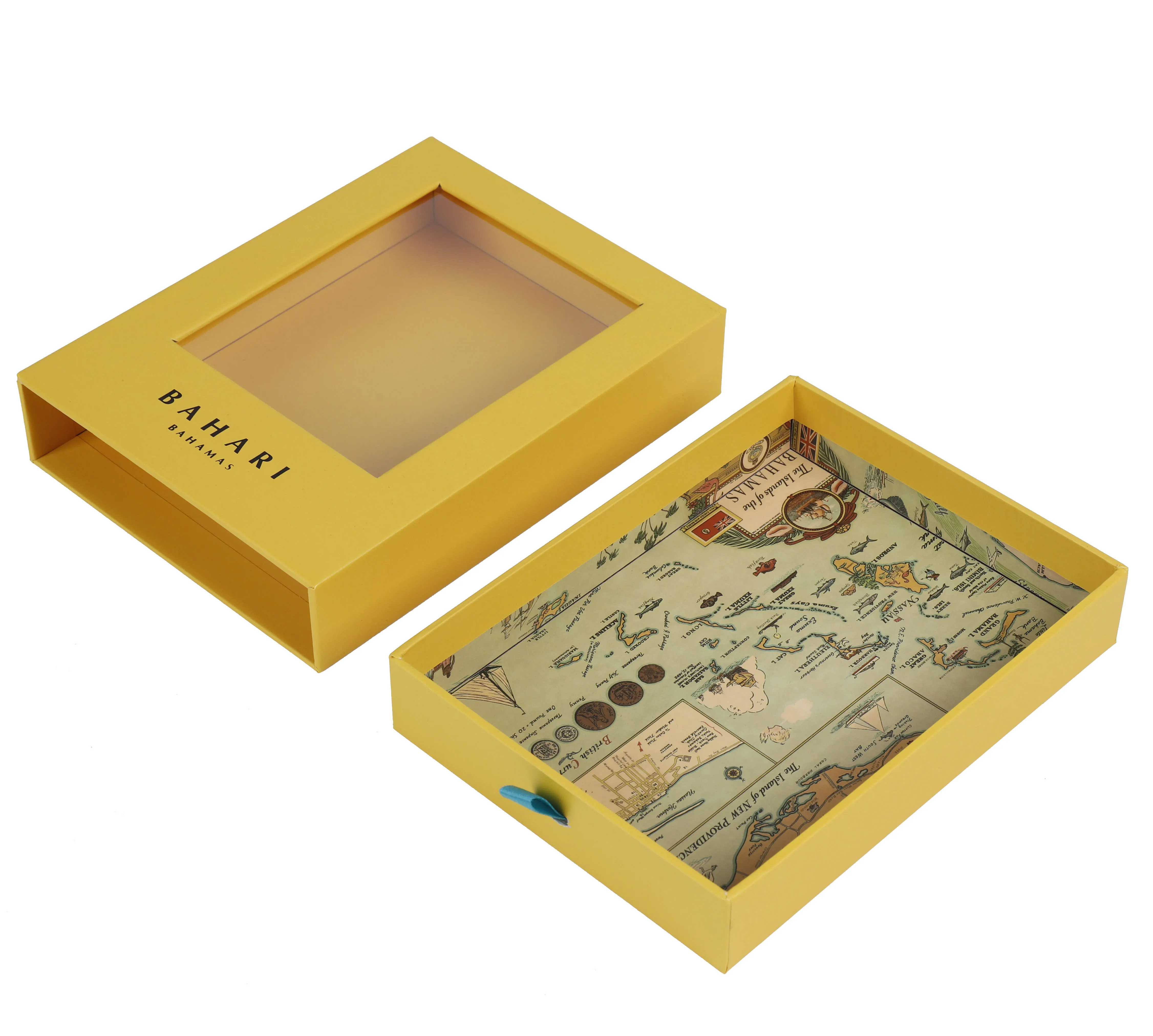 New clear window packing box paper wallet packaging box small minimalist wallet gift box for men wallet