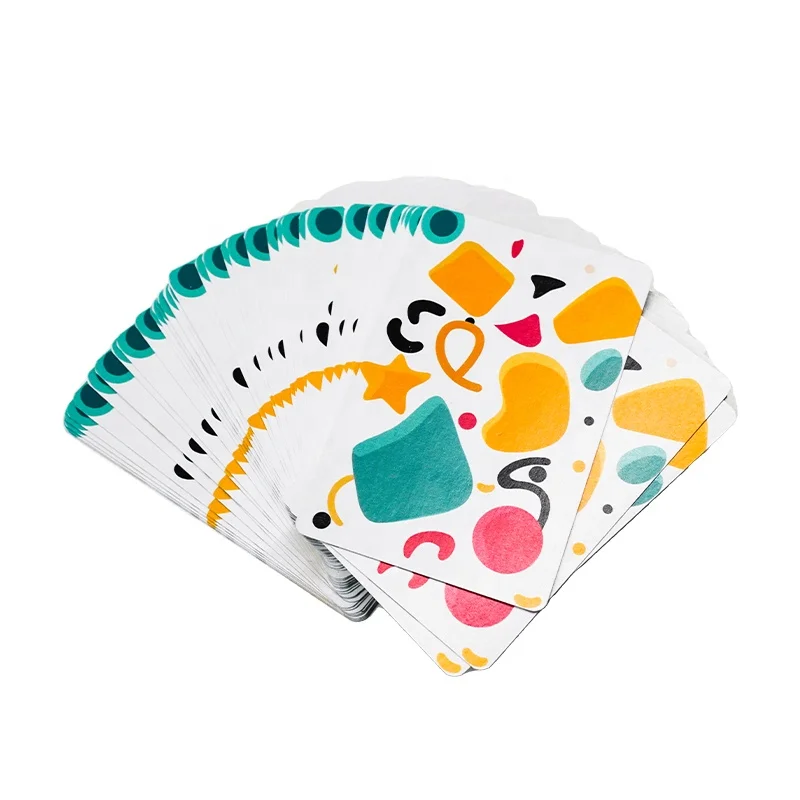 High-Quty Custom Game Poker Card Printing Wholesale Flash Card Advertising  for Promotional Usage