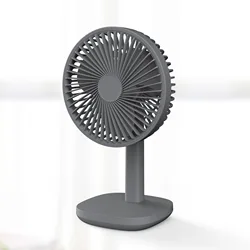 2022 fashion wireless small 6.5inth auto oscillating table fan USB rechargeable 4000mah battery low noise desktop fan