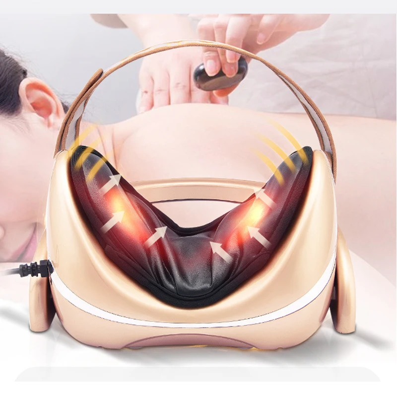 Cervical traction massage neck equipment physiotherapy for neck pain relief with air pressure bag and heating