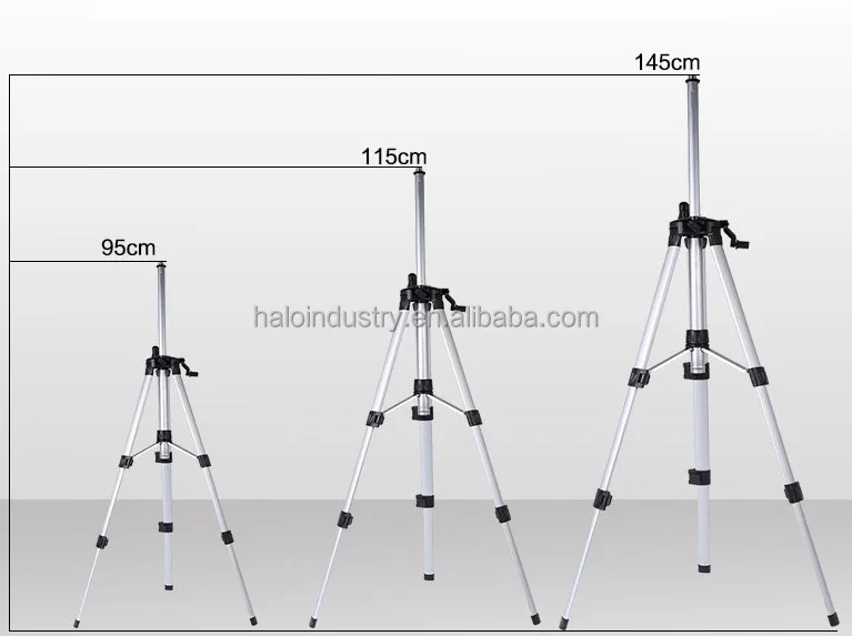 Hot Selling Cheap 1/1.2/1.5m laser level tripod spare parts telescopic holder with lightweight aluminum alloy