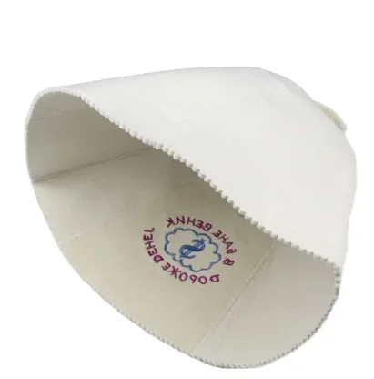 Hot Sale Portable sauna hat 100% wool Regular Size Sauna Hat