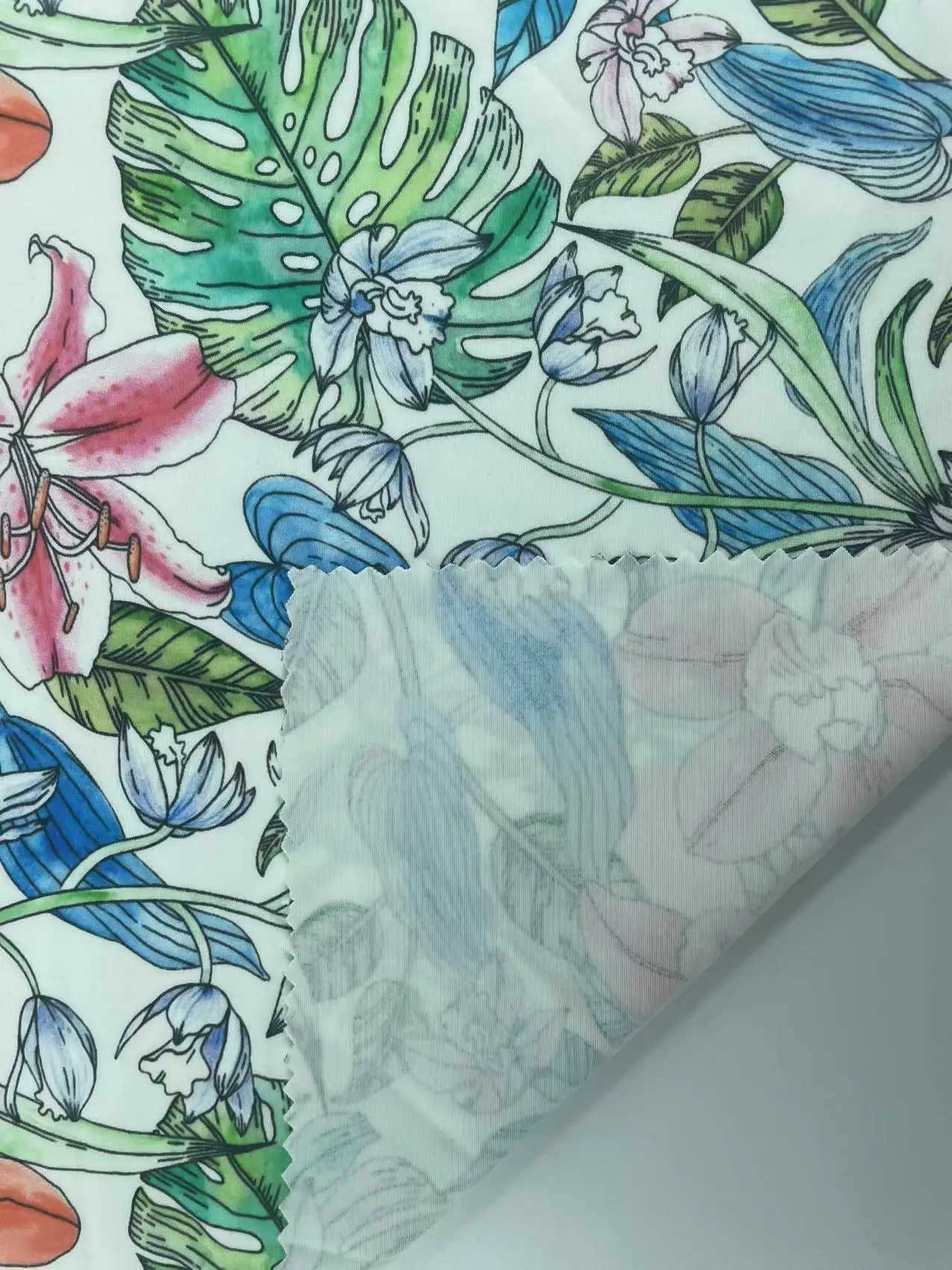 Wholesale price customized design printed nylon/spandex knit swimsuit fabric for swimwear