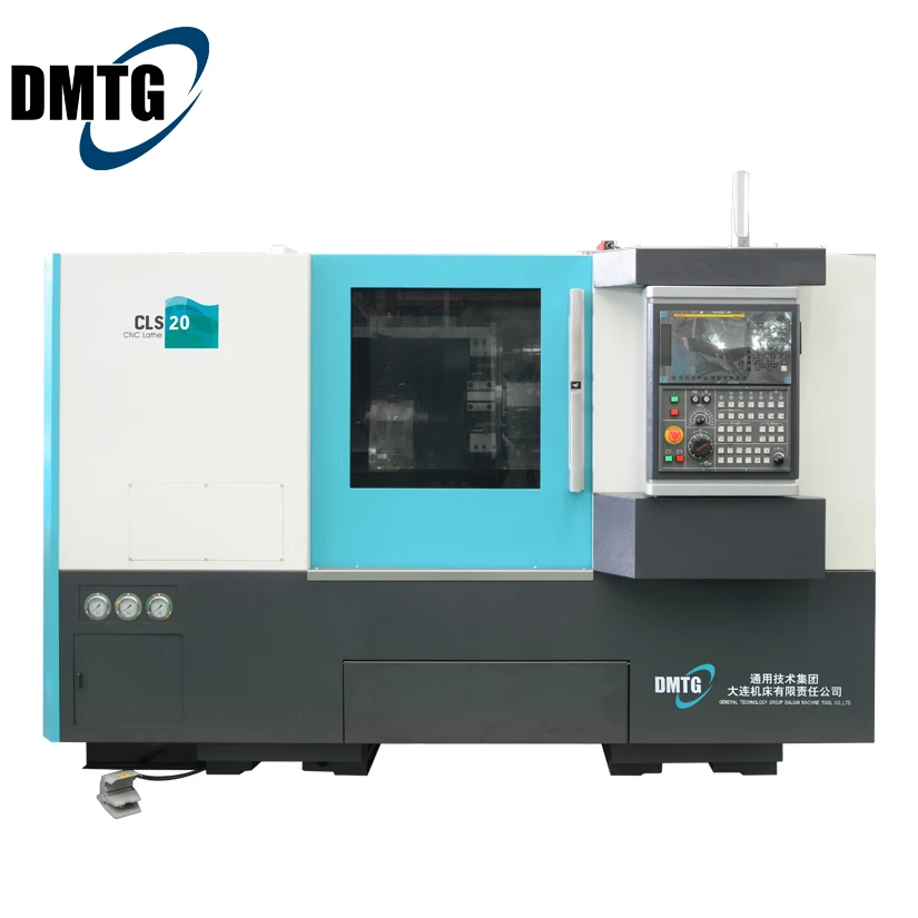 DMTG Dalian, токарный станок CLS20 Baoji с наклонной платформой, токарный станок с ЧПУ, мини-станок с ЧПУ для обработки металла, станок с ЧПУ для обработки металла