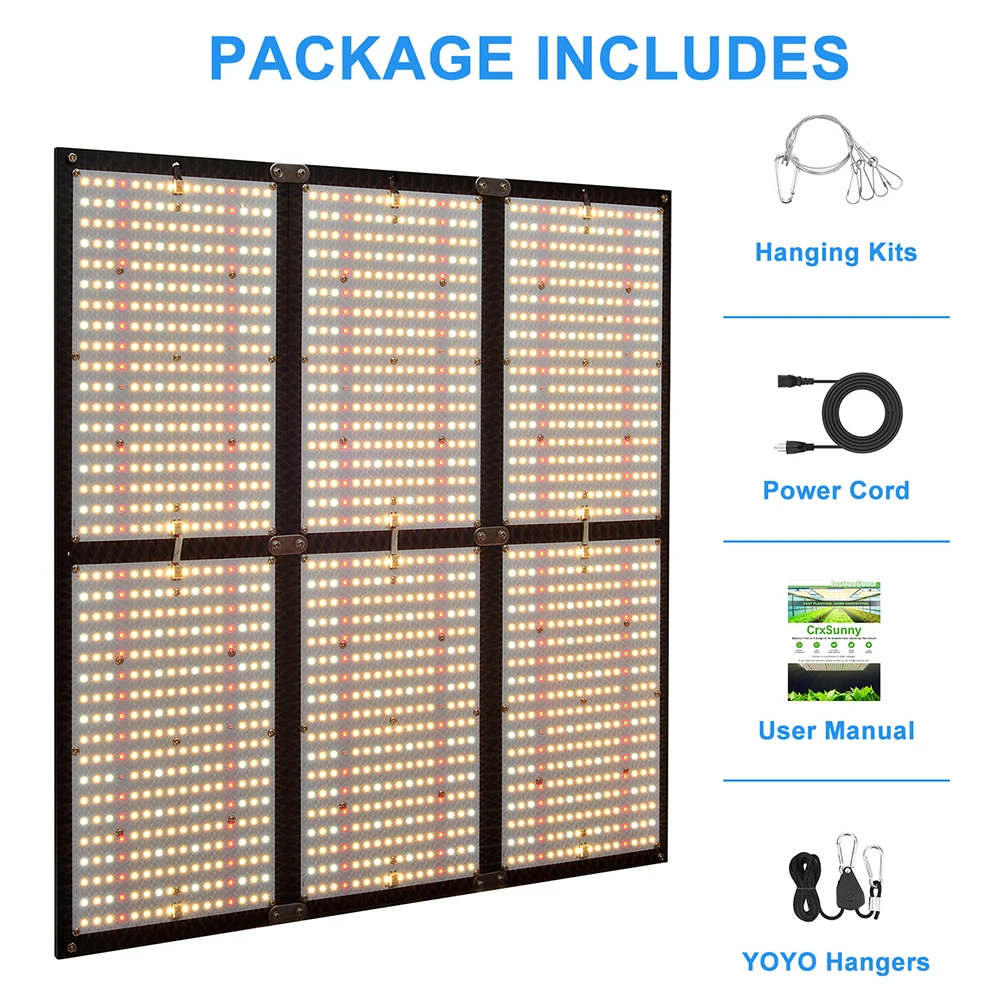CrxSunny SF7000 720W Samsung LM301H LED Panel Board Full Spectrum DIY Grow Kit SF 7000 LED Grow Light