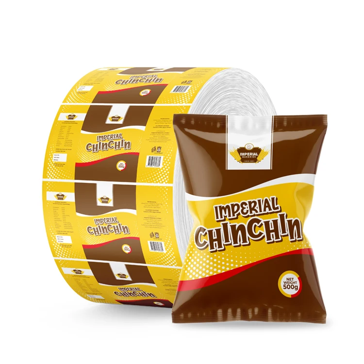 Custom Printed Packaging Food Grade Sugar Sachet Mylar Plastic Film Roll For Liquid Sachet Drinks Packaging