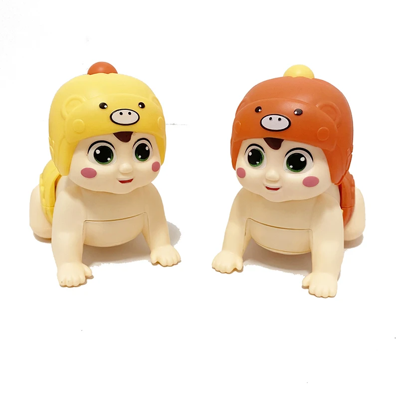 Оптовая продажа пластиковая игрушка-пазл с возможностью вызова мамы папы Интеллектуальная Электрическая кукла обучающая игрушка для ползания