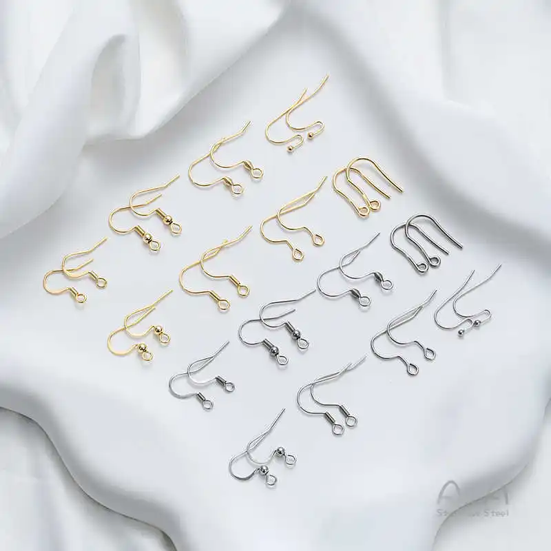 14K Gold Plated Hypoallergenic Stainless Steel Ear Hook Diy Handmade Accessories Diy Jewellery Making Earing Hooks Findings