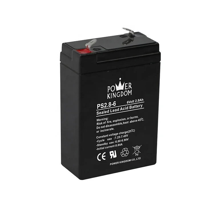 High Power Sealed Lead Acid 6V 2.8Ah AGM SLA Battery For Power Tools Toys