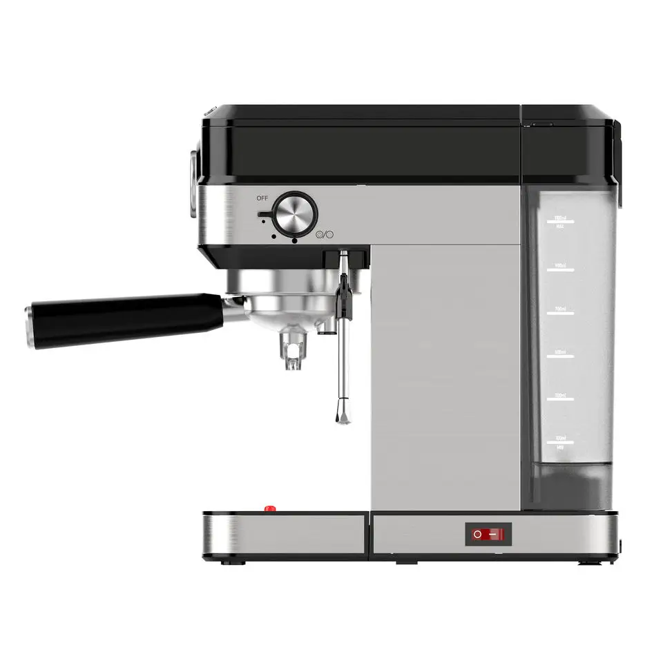 SS Cover Espresso Coffee Machine Easy Control 20 bars Pressure Gauge Stainless Steel Body Italian