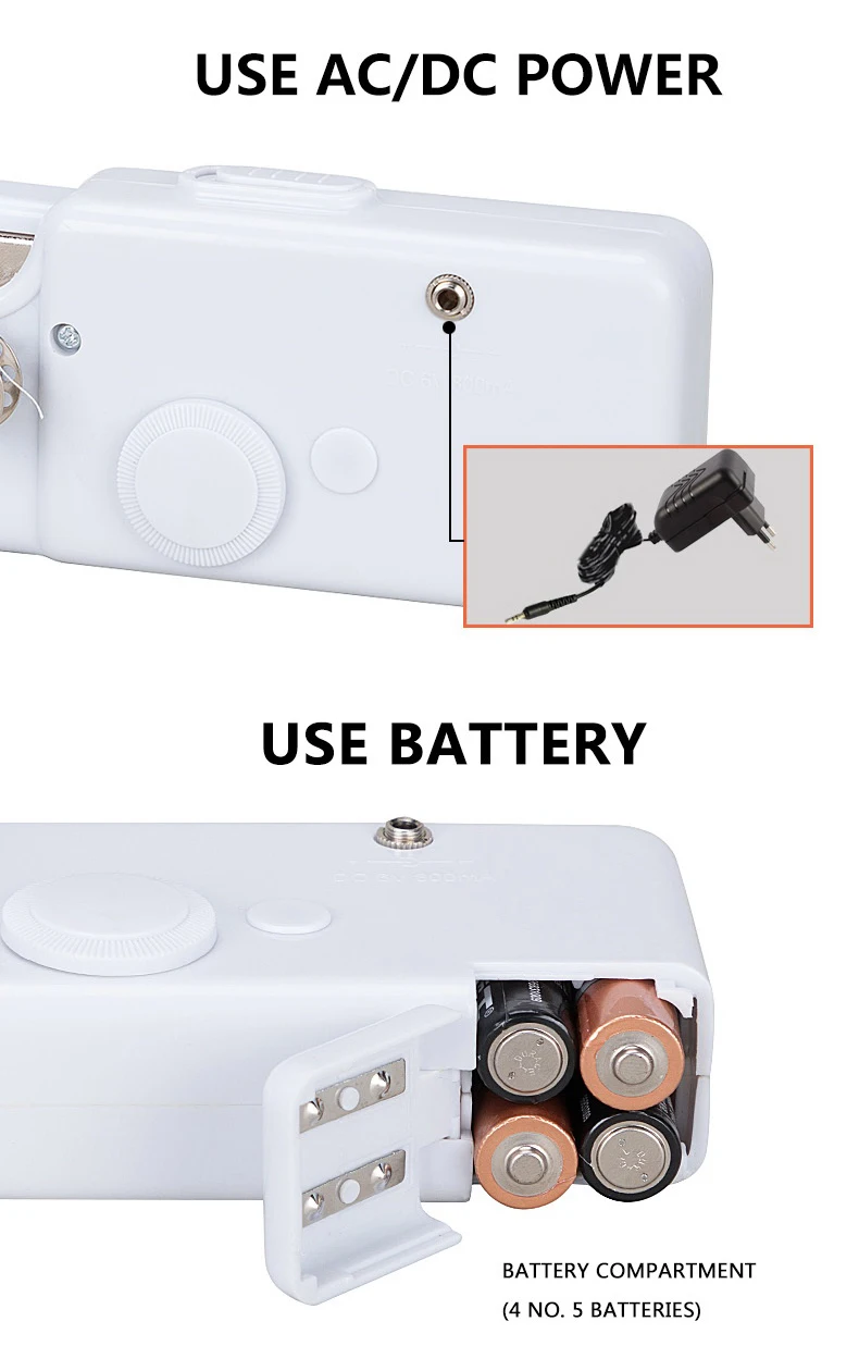 VOF stable handhold sewing machine electric mini hand sewing machine with battery ZDML-2 manual  sewing machine for jeans