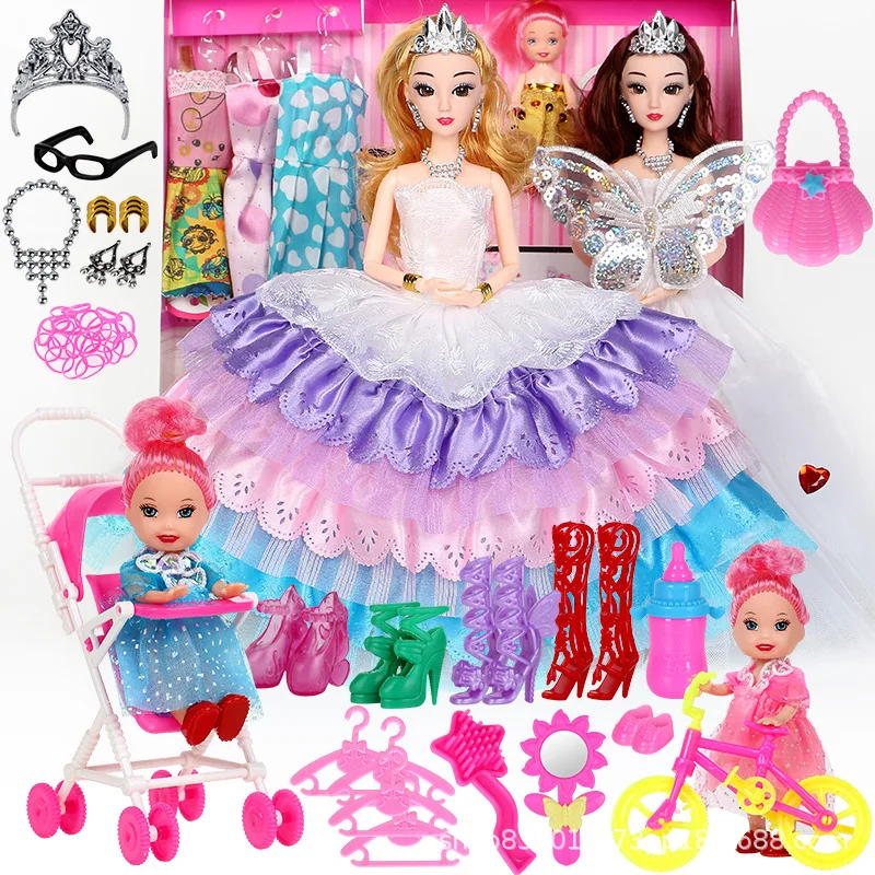 Wholesale Princess Gift Box Set Gift Set For Girls Kids Pretend Play Set Dolls Girls