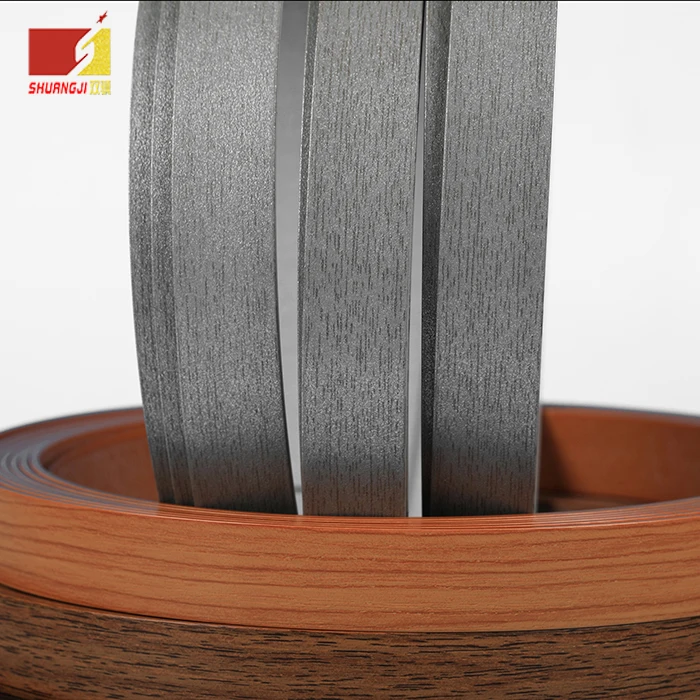 the 2021 High quality Solid/Wood/3D/high gloss PVC/ABS/Acrylic Furniture edge banding tape 2mm colors Kitchen Cabinet PVC EDGE