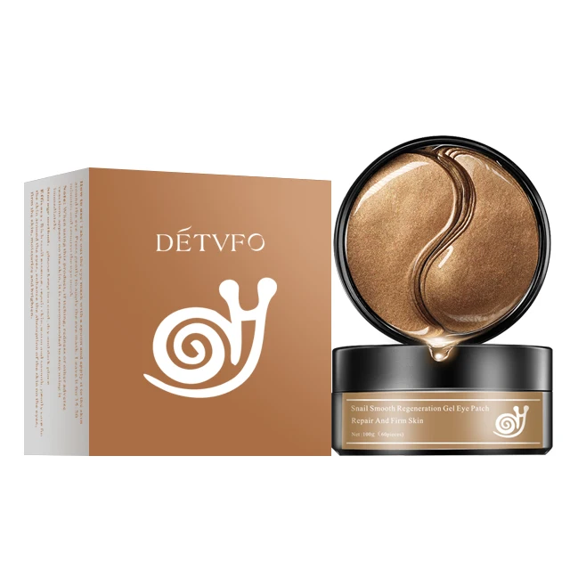 Private Label Snail Eye Mask Glitter Collagen Eye Mask Under Eyes Patches custom logo For Dark Circle