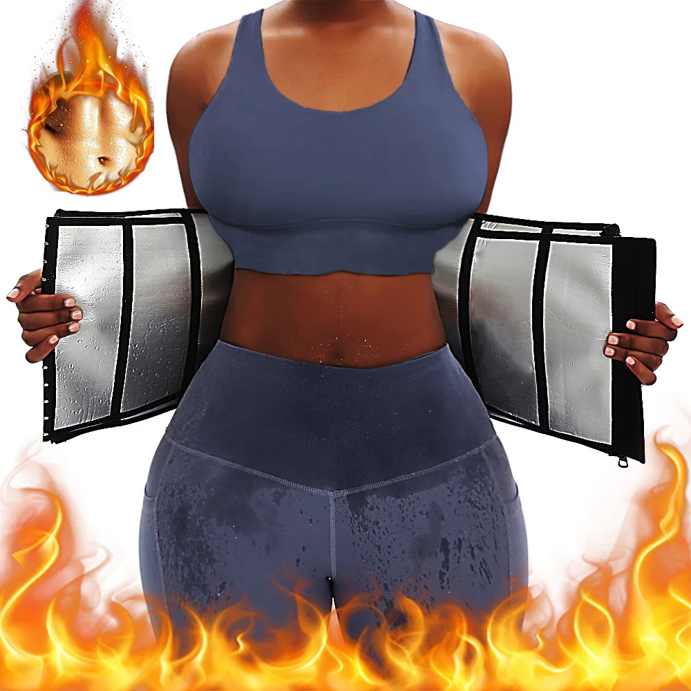 In stock Waist Trainer Women Men Fitness Training Sauna Band Sweat Slimming Waist Trimmer Belts