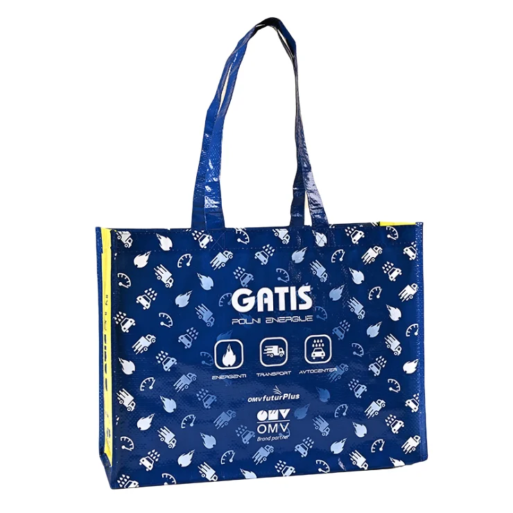 High quality Environmentally friendly renewable materials Portable Grocery Packaging pp woven bag folding