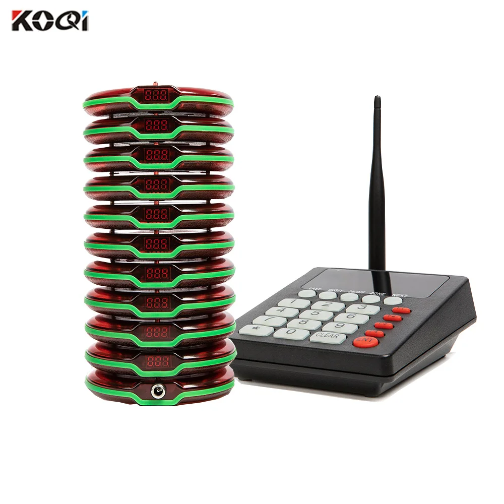 Fast Food Restaurant Coaster Pager Vibrate Wireless Calling System