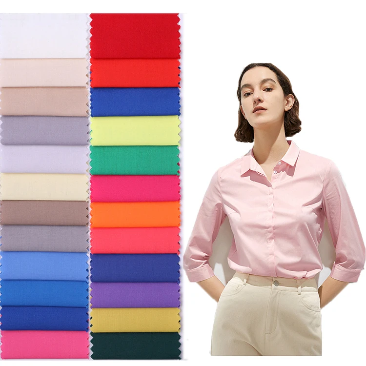 Индивидуальный Гладкий тканый текстиль поплин материалы полиэстер хлопчатобумажная