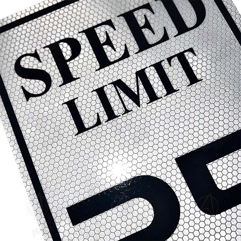 Encapsulated Glass Beads High Intensity Reflective Sheeting Honeycomb Film For Speed Limit Sign And Traffic Sign