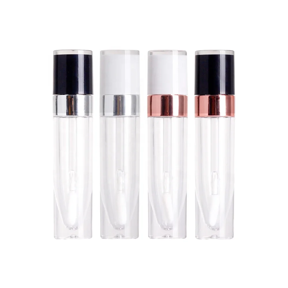 Wholesale Transparent Empty Plastic Lipgloss Tube Packaging