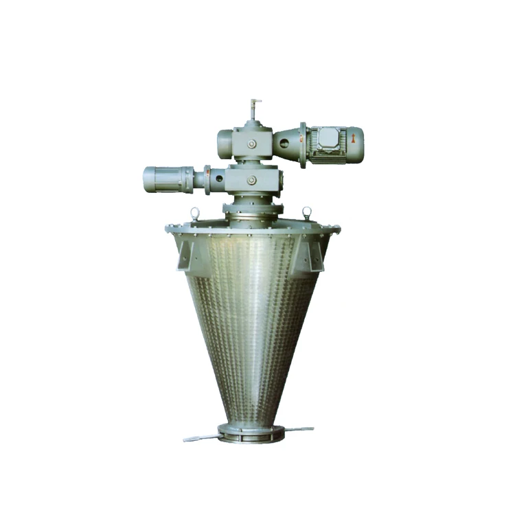 Double screw lifting baldes conical mixer/vertical ribbon blender for fertilizer laboratory powder mixer